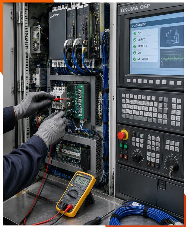 Ремонт систем ЧПУ Okuma OSP в Каспийске